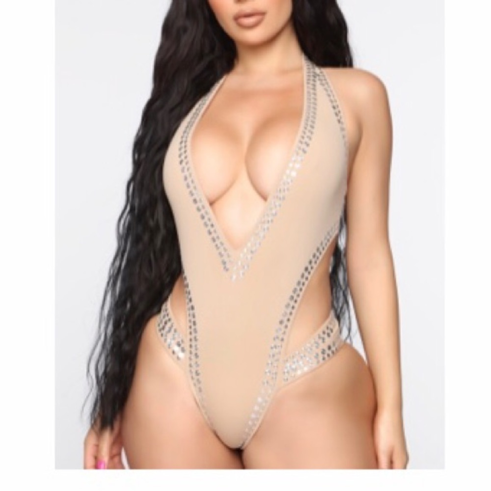Nude bathing suit